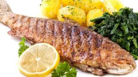 Grilled Trout with Lemon Butter