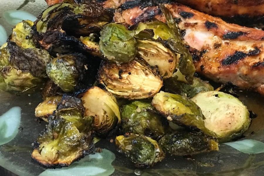 Grilled Balsamic Brussels Sprouts